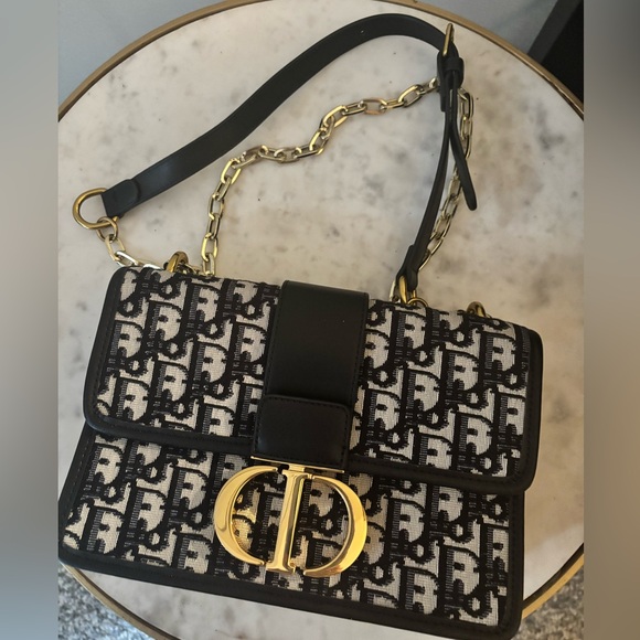 Handbags - Dior Montaigne Style Oblique Canvas Print Women's Bag